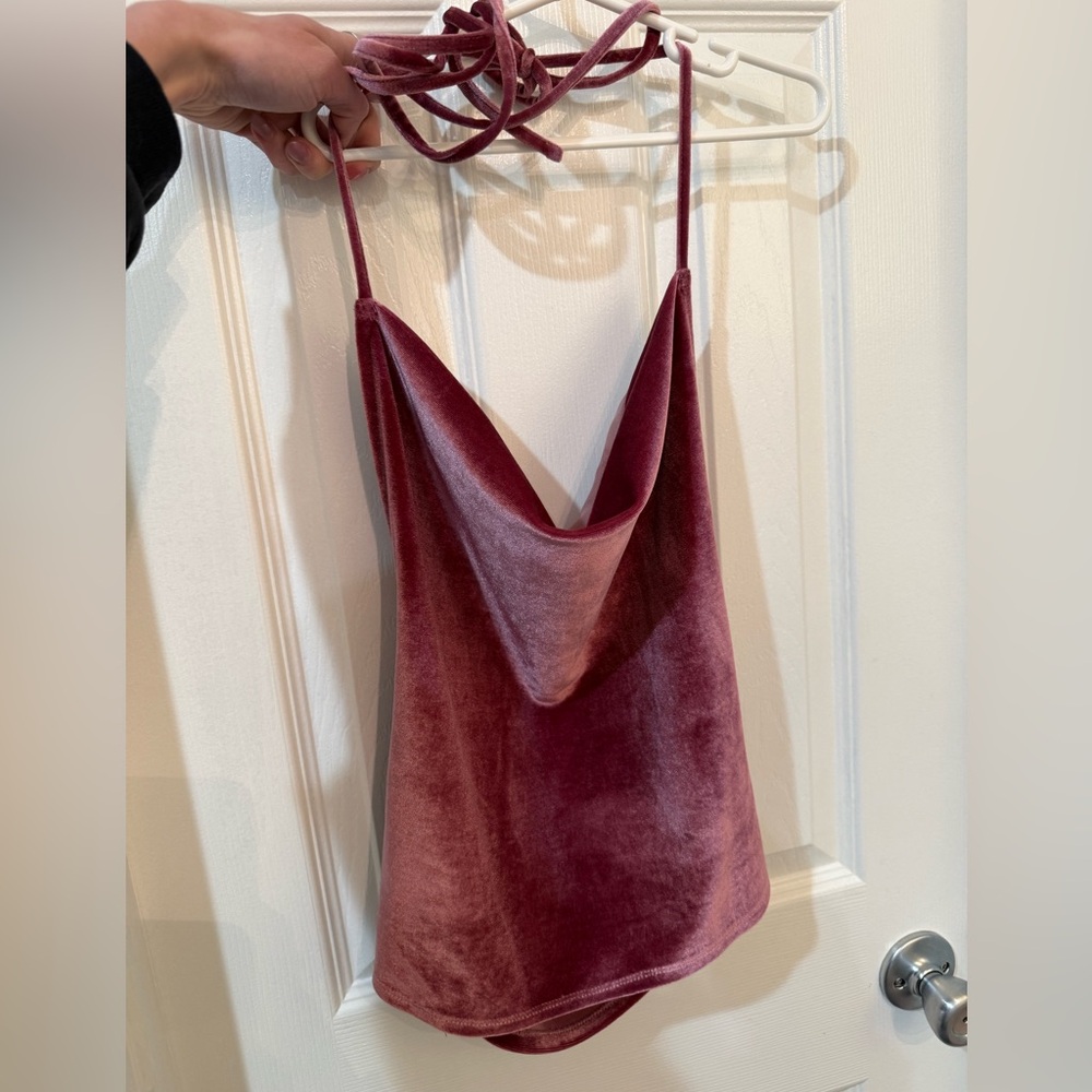 re:named Velvet Rose Cowl Neck Camisole